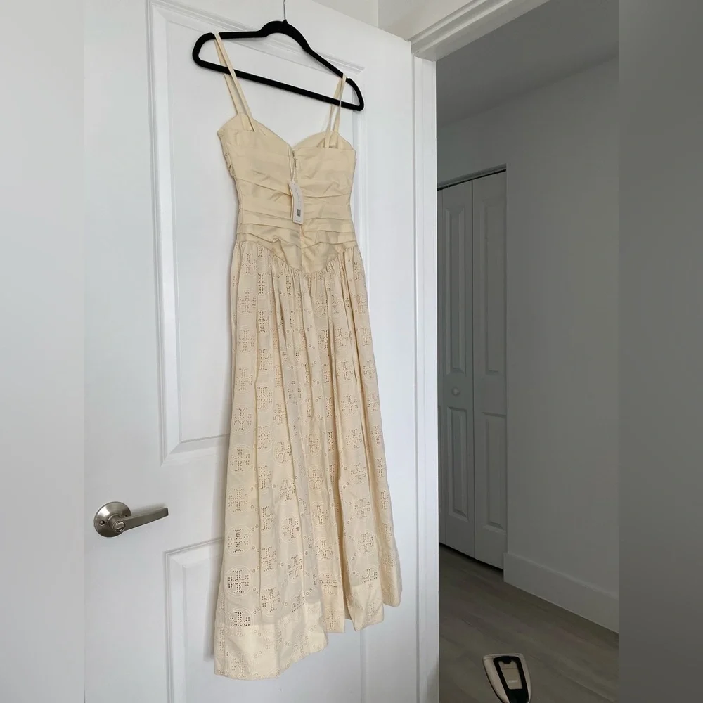 NWT Tory Burch Broderie Anglaise Hook And Eye Dress $898 0 - Picture 9 of 13